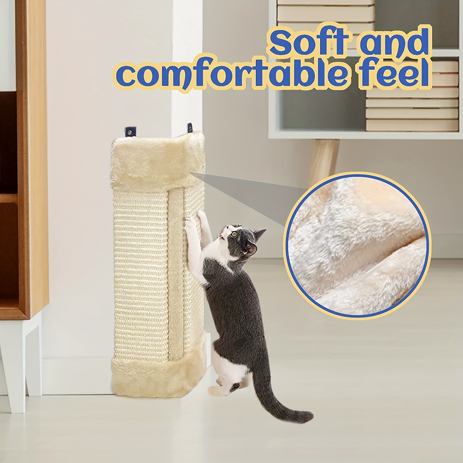 Corner wall hotsell mounted cat scratcher