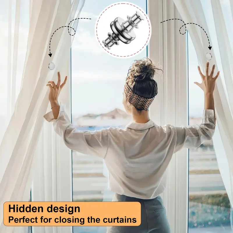 Curtain Holdbacks And Curtain Magnets Closure For Home - Temu