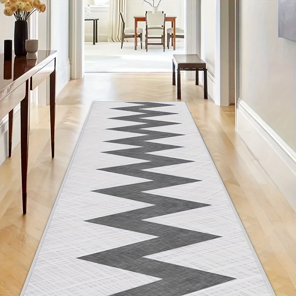 Modern Simple Hallway Rug Extra Long Washable Strip Rug - Temu