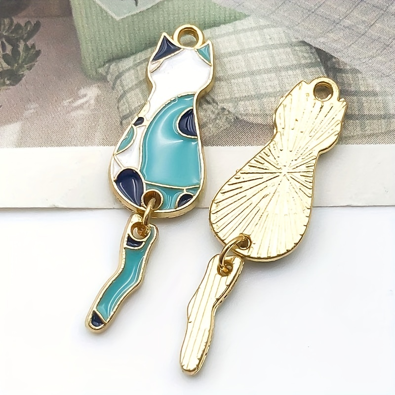 Zinc Alloy Charms Antique Silver Color Cat Charms Pendants For Diy