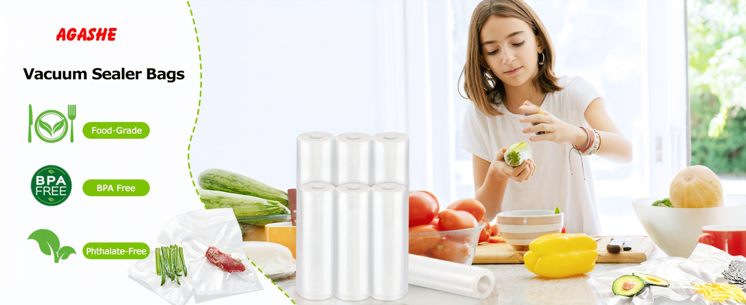 1 Roll Heavy Duty Vacuum Sealer Bags for Food Preservation, Vacuum Packaging Rolls Bags for Food Saver,, Puncture Prevention, Commercial Grade, Food Vac Bags for Storage, Meal Prep, Storage Bags for Steak, and Sous Vide for Kitchen.