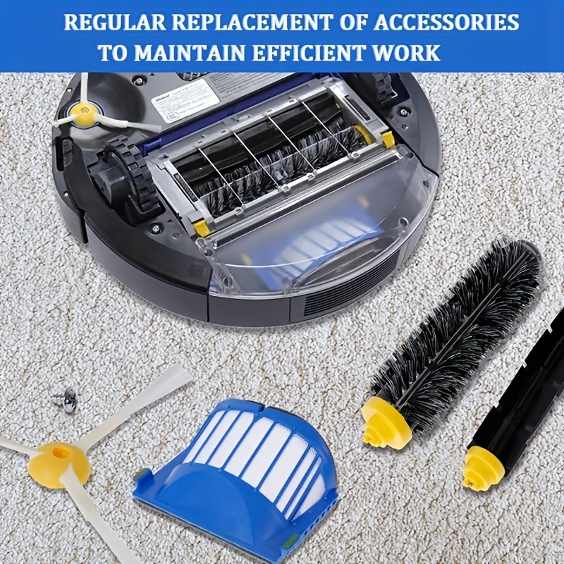 For iRobot Roomba 600 605 606 610 614 620 660 630 651 650 670 690 680 698  Hepa Filter Main Side Brush Parts Vacuum Cleaner Kits