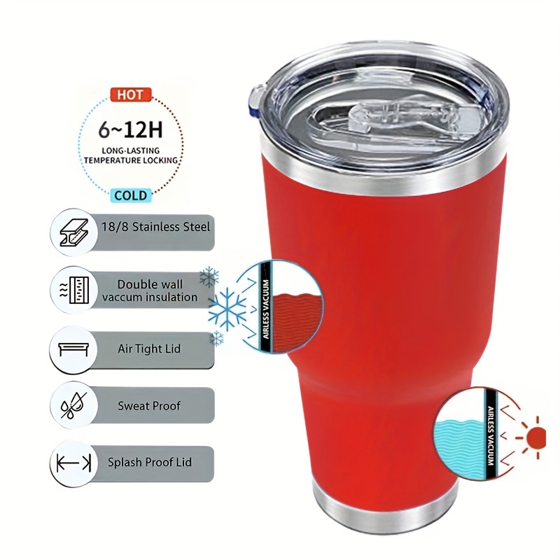 30oz Stainless Steel Insulated Tumbler Travel Mug Double Wall