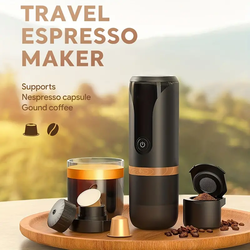 Portable Electric Coffee Maker, Italian Coffee Capsule Machine
