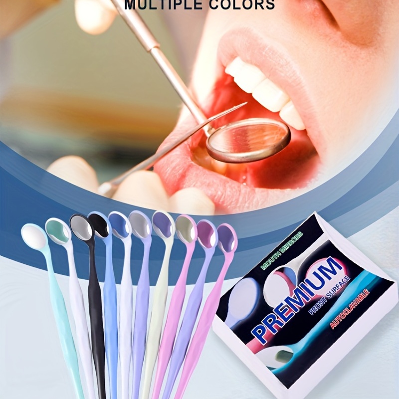 10pcs Dentisterie Buccale Hygiène Bucco-dentaire Bouche Miroir