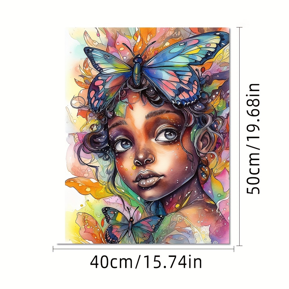 Acrylic Painting Set Girl Paint By Number For Adults - Temu
