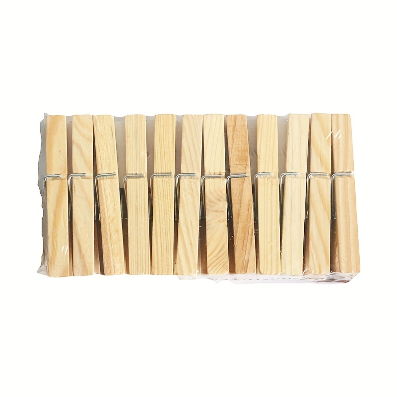 24pcs Clothes Pins, Bamboo Wooden Clothespins Wood Clips, Small Close Pins  Clothing Pins Clothes Pegs For Photos Crafts Pictures Baby Hanging Clothes