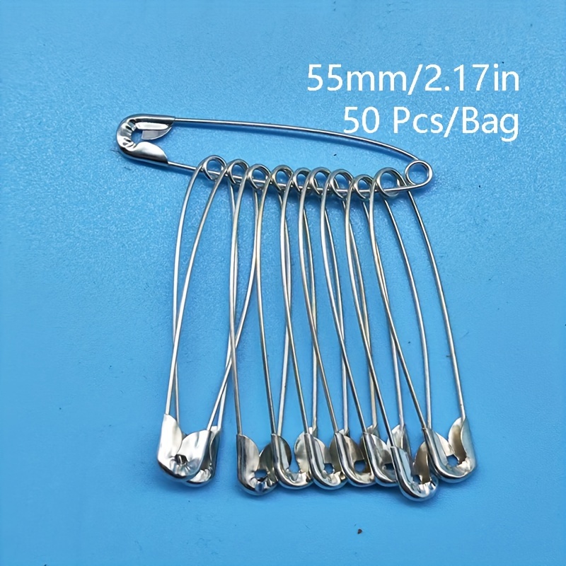 260Pcs Safety Pins Assorted Size , Nickel Plated Steel Safety Pin, Large Safety  Pins and Small Safety Pins for Clothes, Crafts, Pinning, Sewing