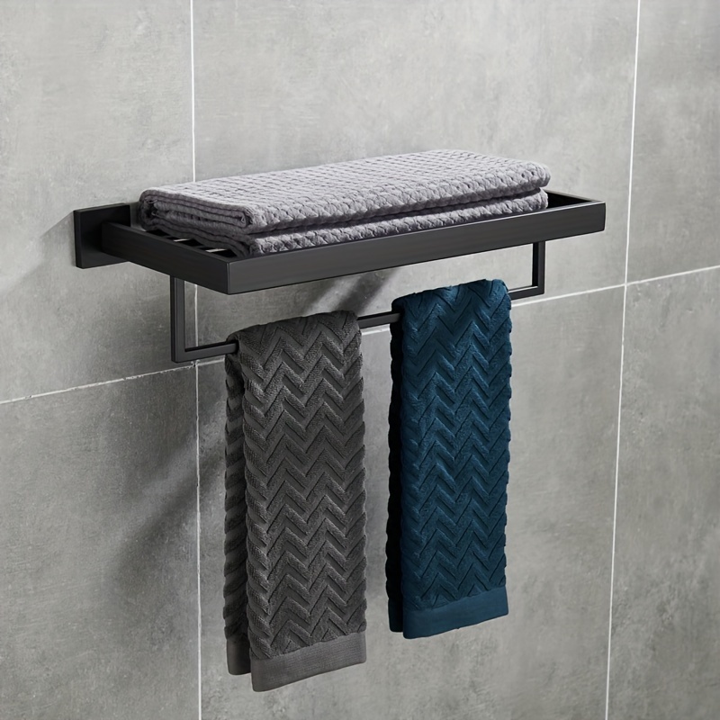 Double Arm Towel Bar Stainless Steel Towel Rack Bathroom - Temu