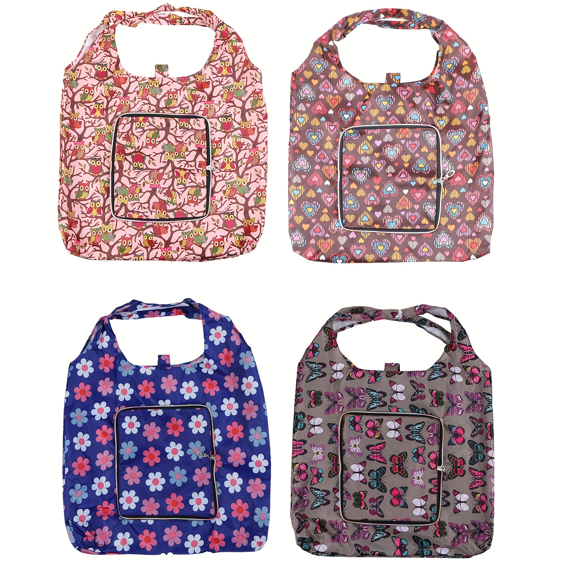 Reusable Grocery Bags Foldable Waterproof Large Capacity Tote Bag H