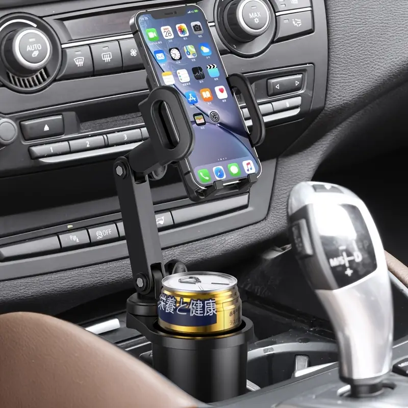 Car Cup Holder Phone Mount, Universal Auto Phone Stand With Drink Expand  Cup Holder, 2 In 1 Multifunctional Car Cup Holder Expander Car Accessories