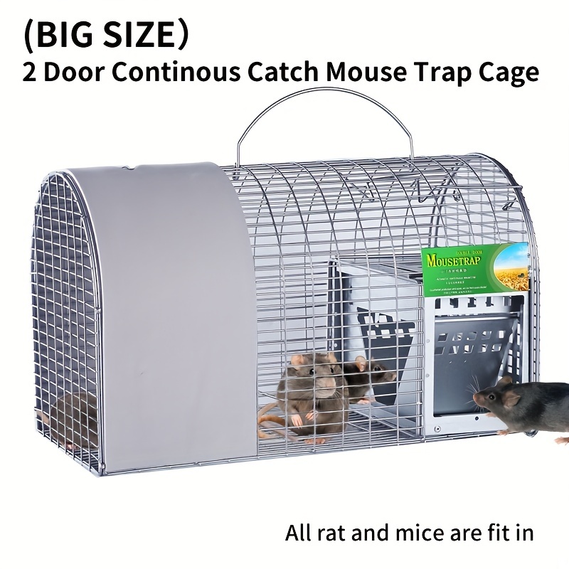 USA Mouse Trap Rat Trap Rodent Trap Live Catch Cage Easy to Set Up and  Reuse