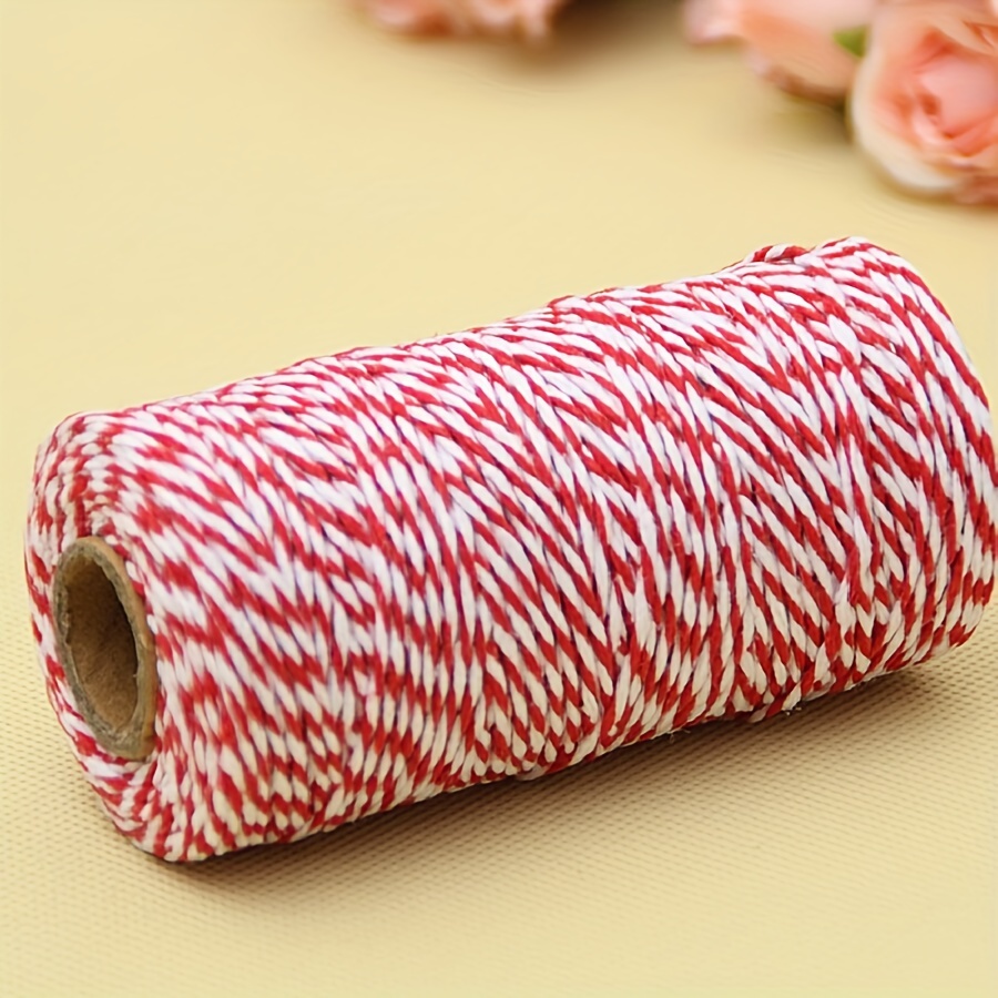 100 Yards Long Two color Big Red Packaging Rope Diy Material - Temu