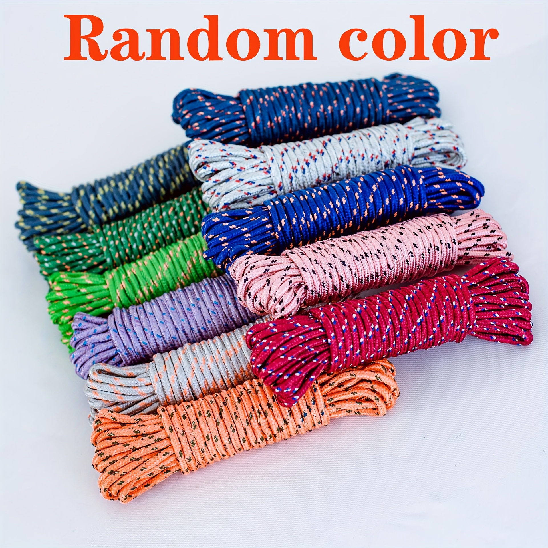Soft Cotton Rope Braided Rope Multi-purpose Clothes Drying Rope  Outdoors