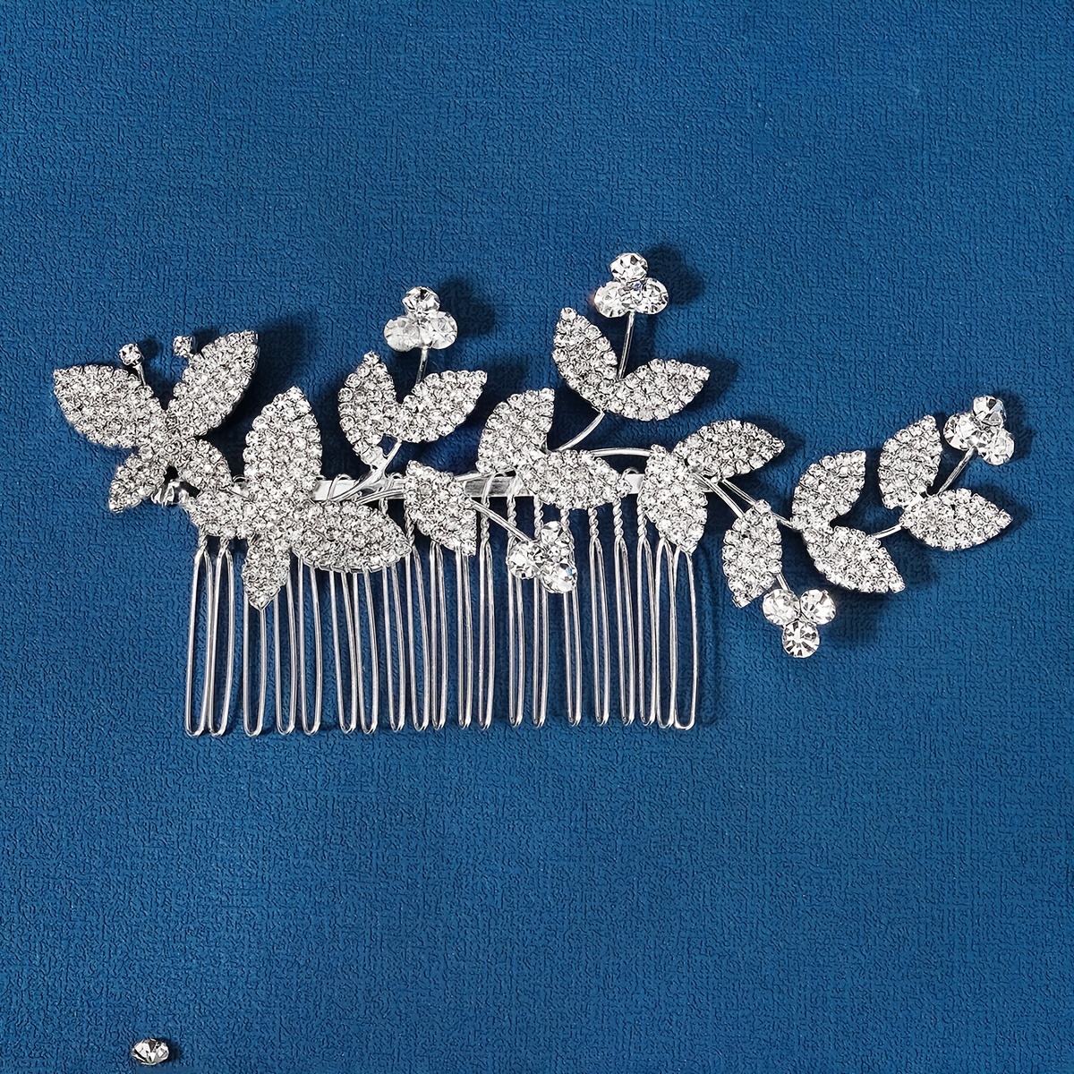  Butterfly Bridal Hair Comb Rhinestone Flower Wedding