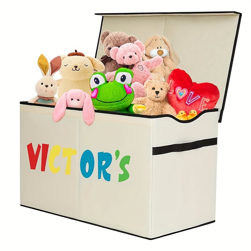 1pc Large Storage Boxes, Lightweight Collapsible Toy Bins With