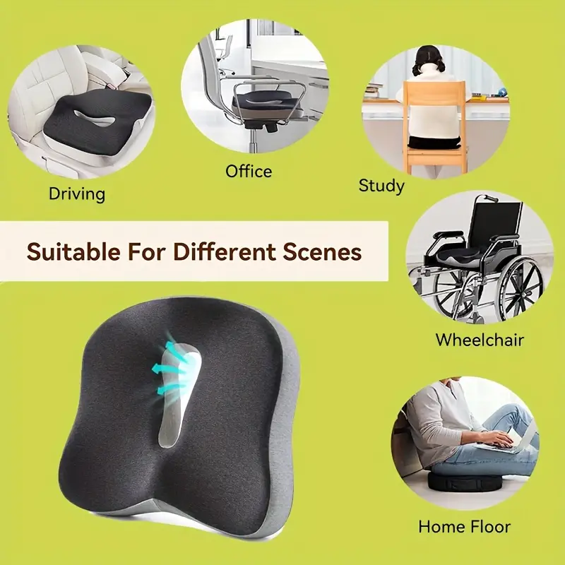 1pc Seat Cushion For Desk Chair,Office Chair Cushion ,Seat Cushion For  Tailbone Pain Relief,Car Seat Cushions For Driving Butt Pain,Tailbone  Cushions For Pressure Relief