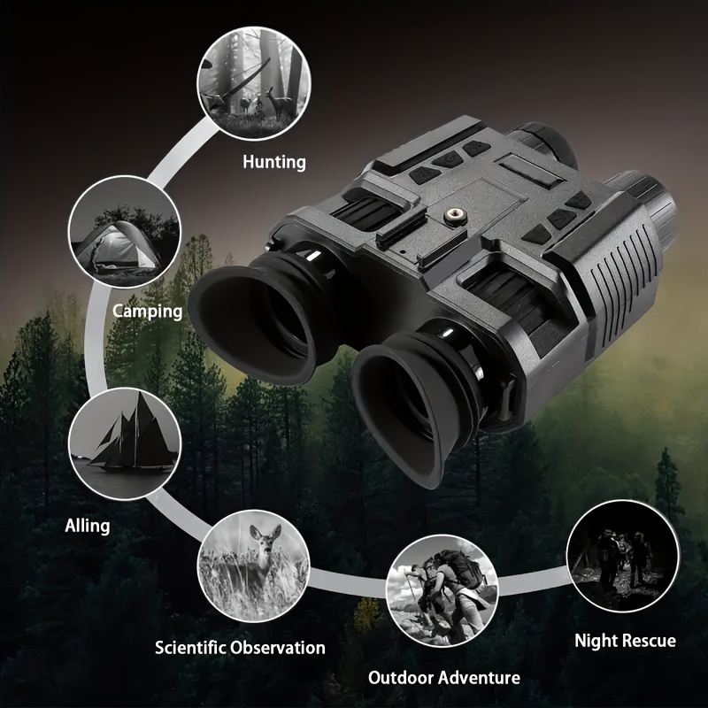 NV8000 Binoculares De Visión Nocturna Montados En La Cabeza, Binoculares  Montados En El Casco De Visión Nocturna 4K, Dispositivo De Visión Nocturna  Po