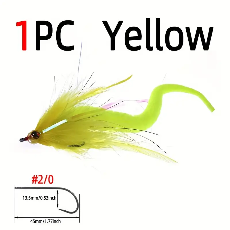 Soft Hackle 3d Fish Eyes Big Streamer Fly Pike Streamers Fly