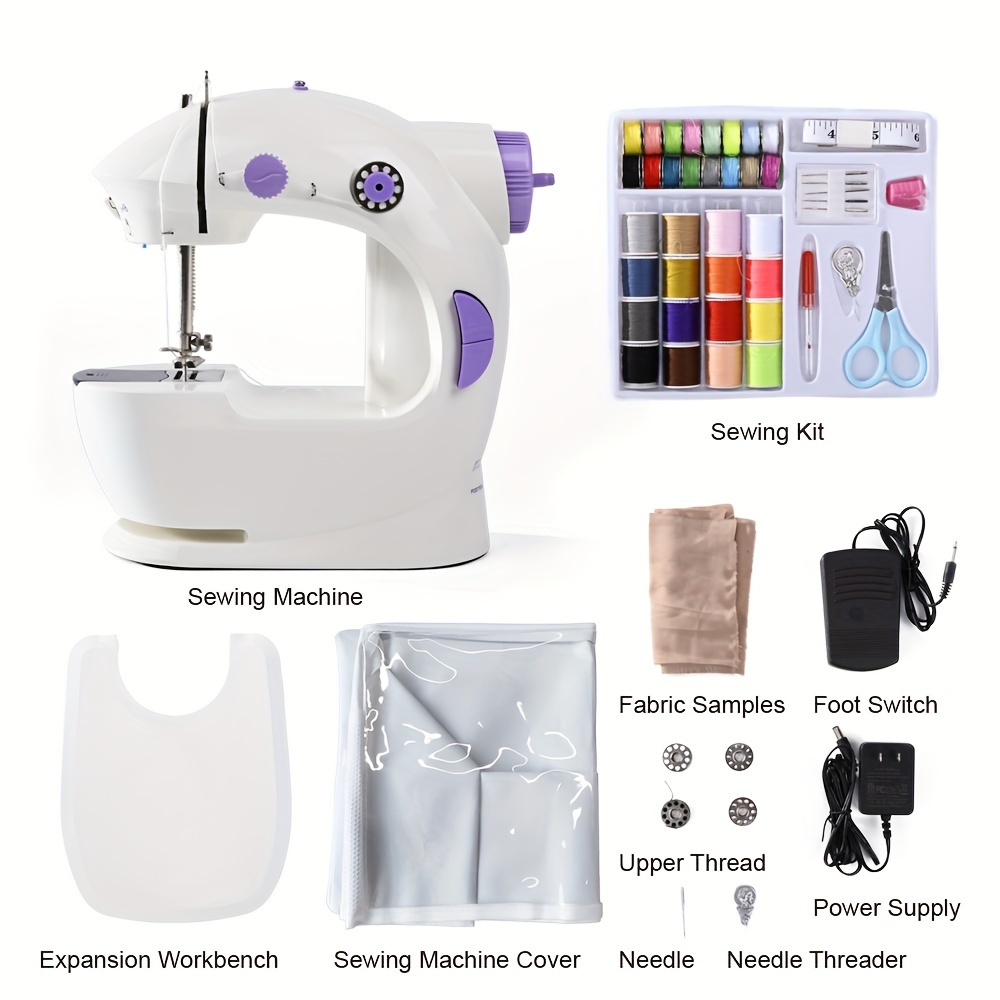 1pc Household Mini Sewing Machine Small, Fully Automatic, Multi Functional,  Thick, Micro Desktop Electric Sewing Machine, Sewing Machines For