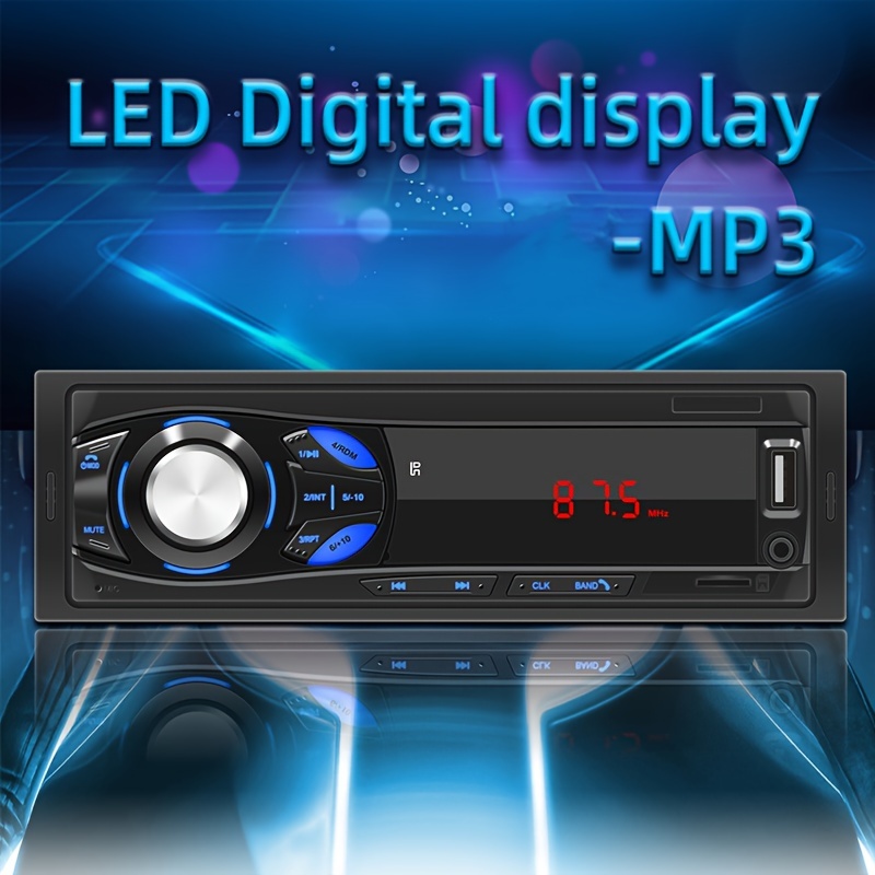 Universal 12v Single Spindle Short Mp3 Digital Tube Display - Temu