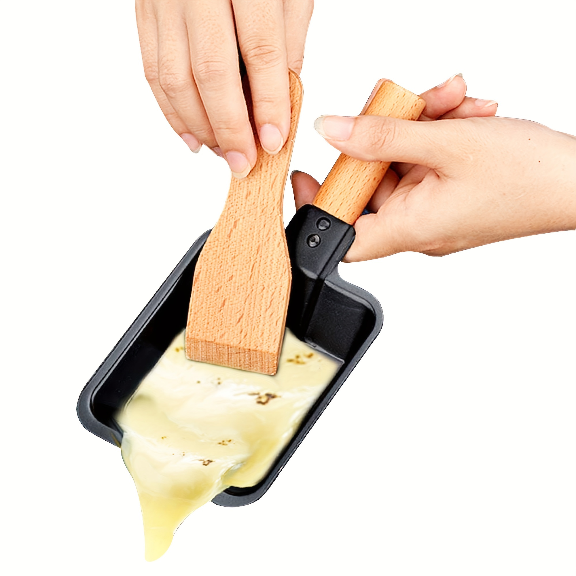 RSHJD Cheese Raclette Grill, Mini Raclette Set Portable Non-Stick Cheese  Raclette Pan Baking Tray Stove Set Home Kitchen Grilling Tool for Melting