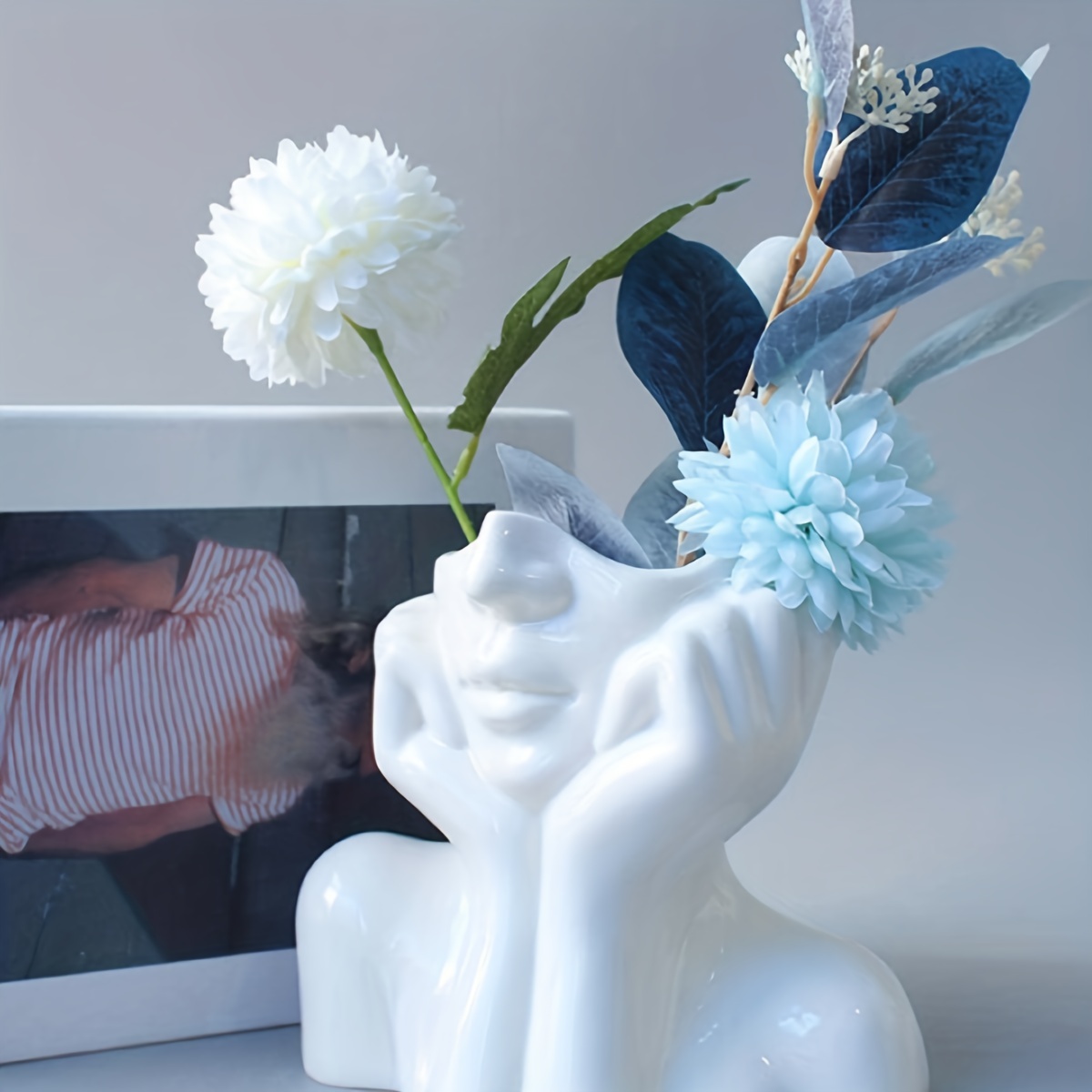 Jarrones Decorativos Moderno European Anti-Ceramic Flower Vase