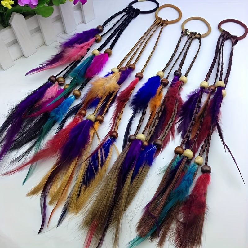 Feather Hair Accessories - Temu