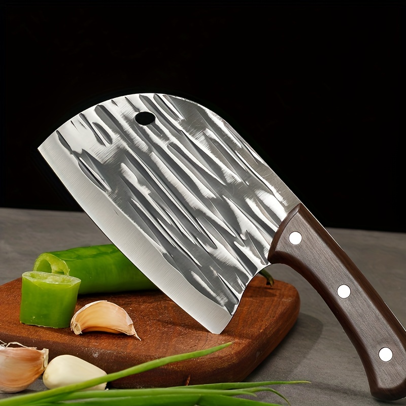 Old Man Knife, Cutting Knife, Field Kitchen Round Head, Hand-forged Steel  Traditional Iron Kitchen Knife - Temu