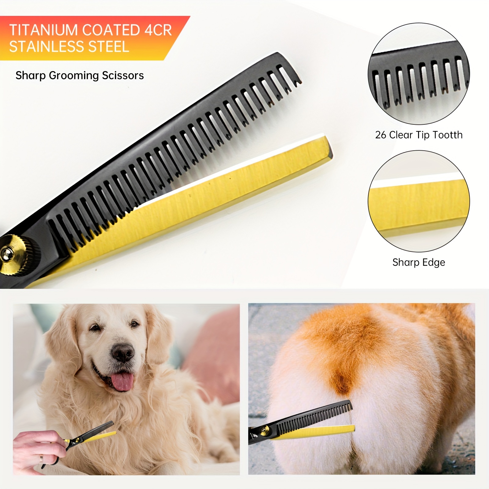 Pet Scissors Dog Scissors Professional Pet Cleaning Beauty - Temu