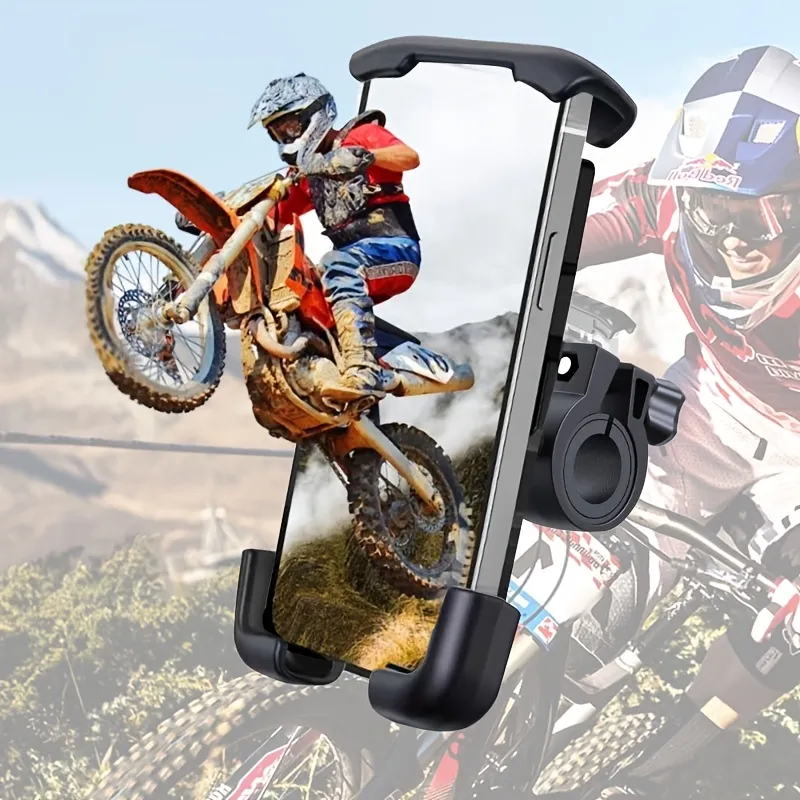 Ordinere kredit nationalisme Motorcycle & Bicycle Mobile Phone Holder - Securely Clip Your Iphone 14  Plus/promax, 13 Promax, S9, S10 & More 4.7-6.8 Smartphones! - Temu