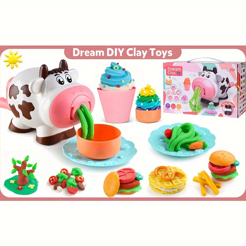 Clay Dough Sets Play Dough Tools Kitchen Creations Noodle - Temu