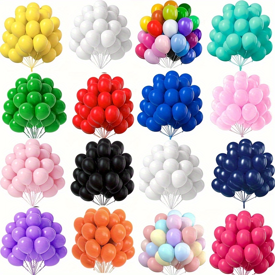 Ballons Ronds Colorés en Latex, 12 Pouces, Couleur Rouge Macaron