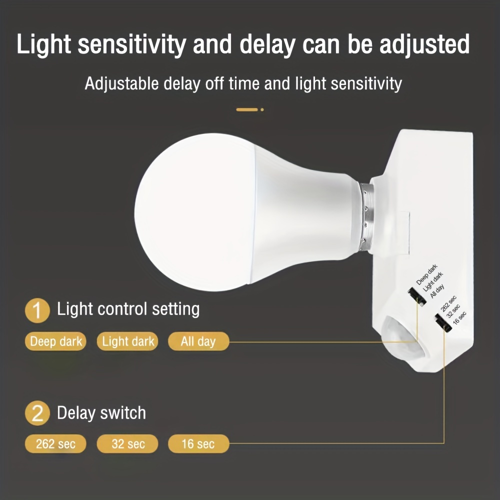 1pc Sensor De Movimiento PIR Para Enchufe De Luz Para - Temu