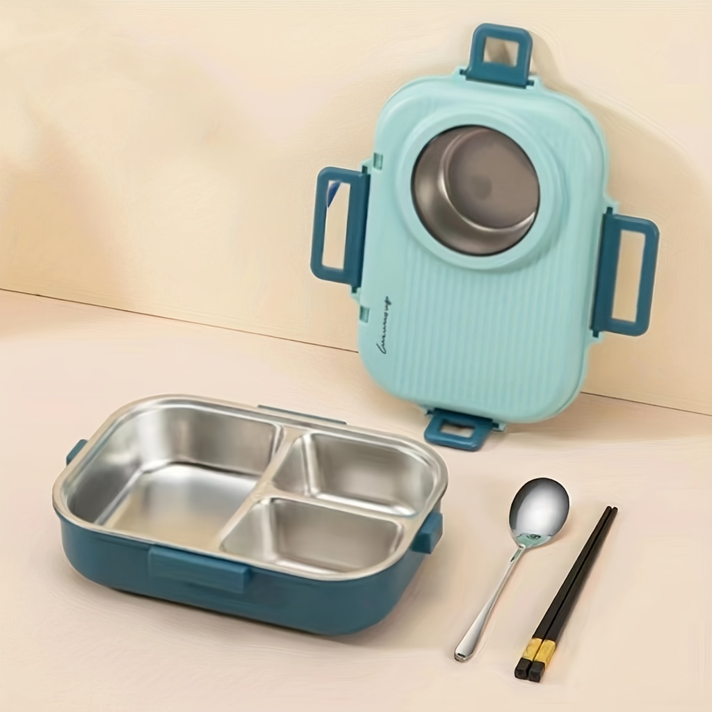 Stackable Bento Lunch Box For Kids Adults Bpa free Stainless - Temu