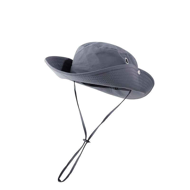 Mens Quick Drying Fisherman Hat With Large Brim For Sun Protection