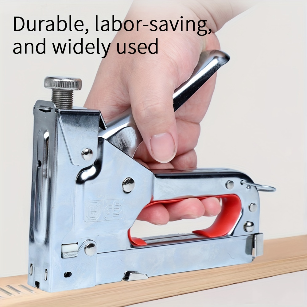 Upholstery Staple Gun Heavy Duty, YEAHOME 4-in-1 Stapler Gun with 4000  Staples, Manual Brad Nailer Power Adjustment Stapler Gun for Wood, Crafts