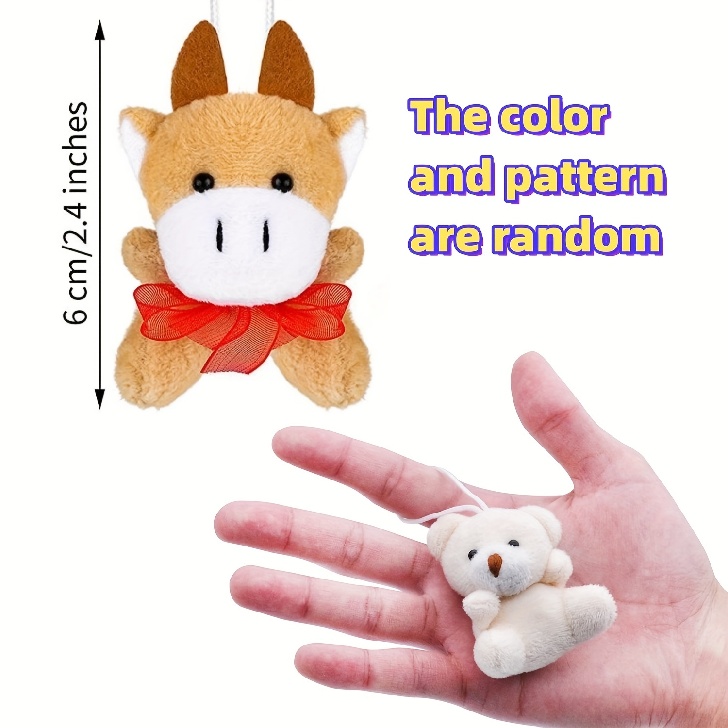Mini Animal Stuffed Toys In Bright Colors Great Gift - Temu