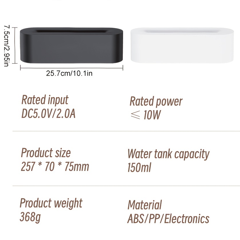 Diffuseur d'aromathérapie à flamme DQ709 humidificateur d'air USB silencieux  (blanc)