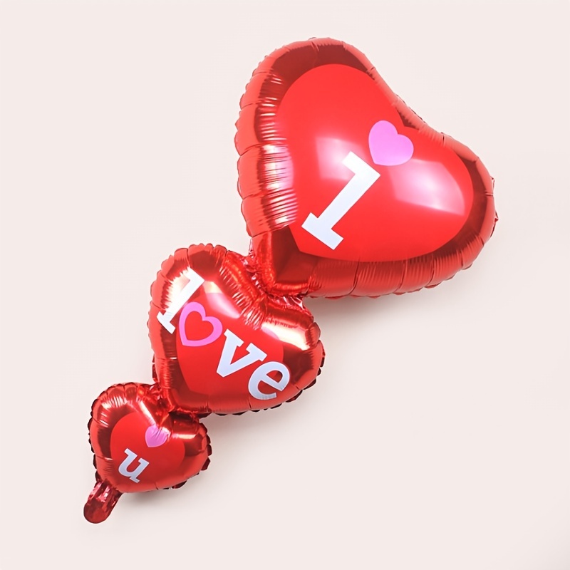 Extra Large Red Aluminum Foil Love Balloon Proposal - Temu