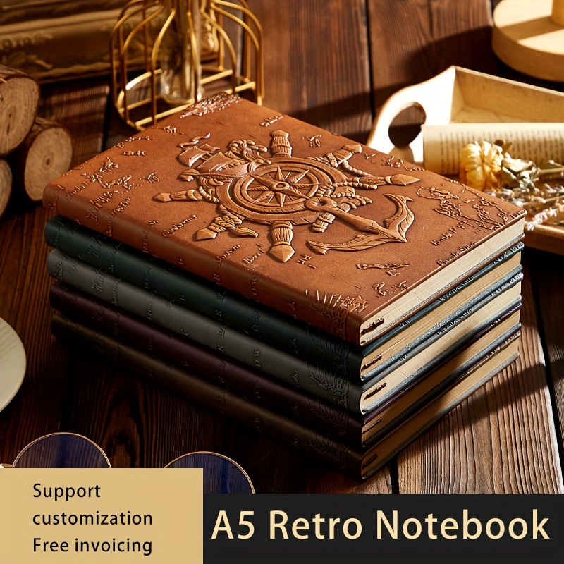 Exquisite Retro Leather Notepad Notebook Antique Leather Diary
