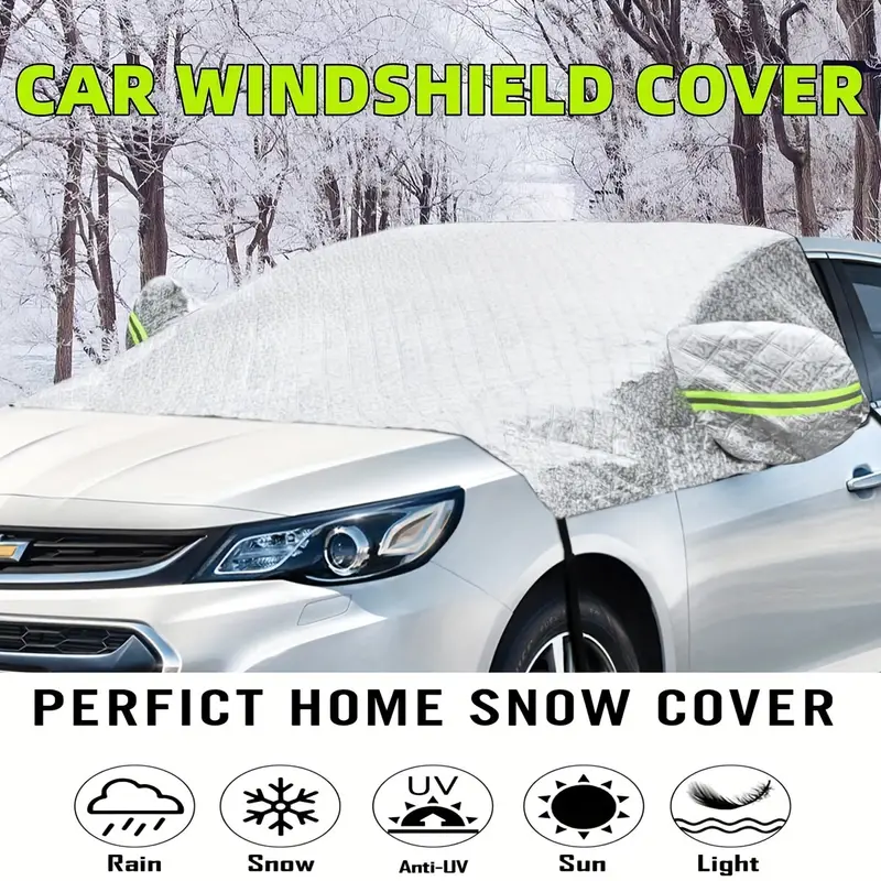 Windshield Snow Ice Cover With Side Mirror Covers, Protects Windshield And  Wipers From Weatherproof, Rain, Sun, Frost, Vehicles, Cars And SUVs