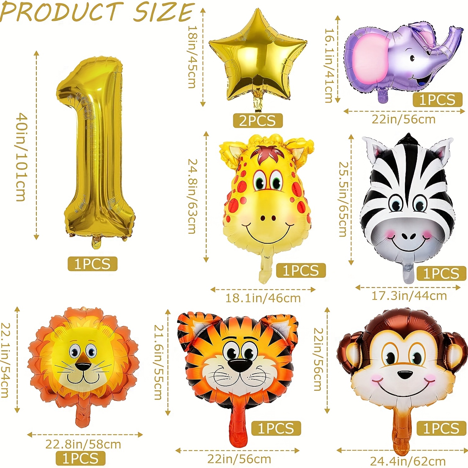 Decorazioni Feste Compleanno Giungla, 9 Palloncini Animali Savana Baby  Shower, Festa Compleanno A Tema Safari Giungla Wild One Forniture Feste -  Giochi E Giocattoli - Temu Switzerland