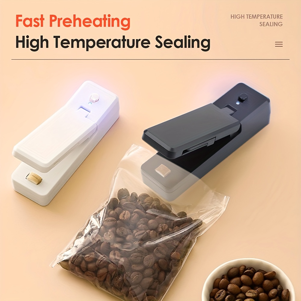 Mini Bag Sealer Heat Sealer for Plastic Bags Quick and Easy Seal for Snack  Bags