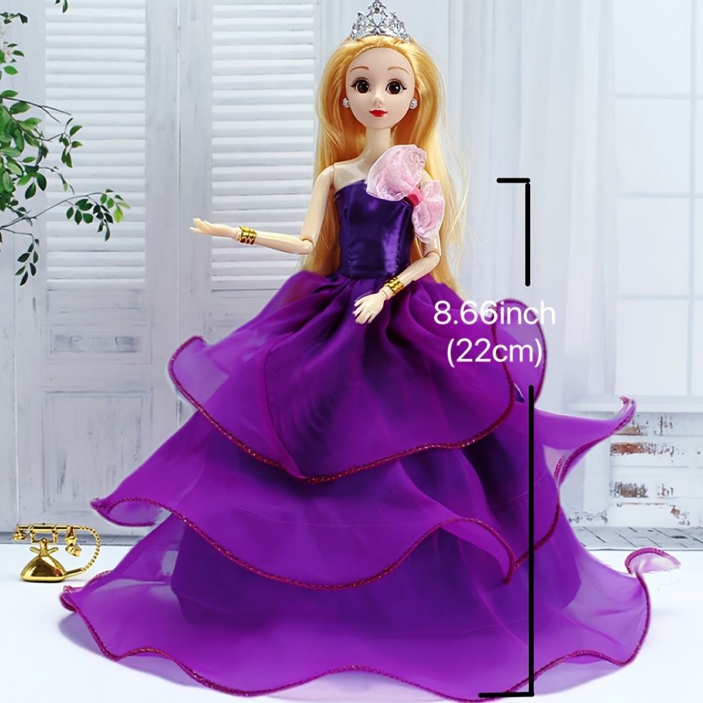 1pc Fashion Princess Wedding Dress Noble Party Gown For Barbie Doll Fashion  Design Outfit Best Gift Accessories Not Include Doll - Toys & Games - Temu