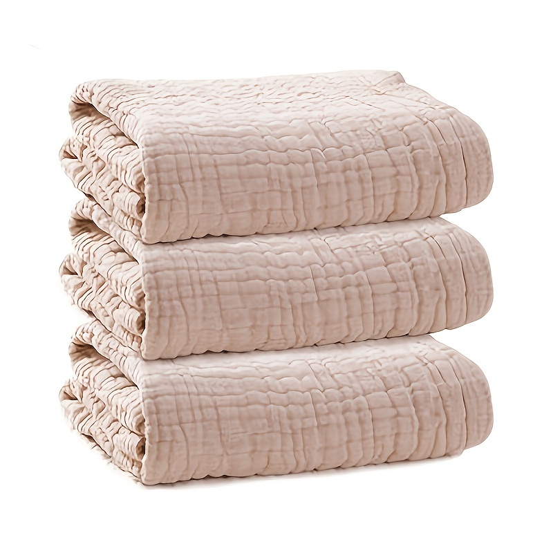 Newborn Bath Towel, 100% Cotton Swaddle Blanket