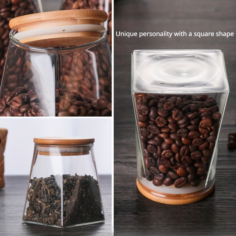 High Borosilicate Glass Square Sealed Jars Glass Jars - Temu