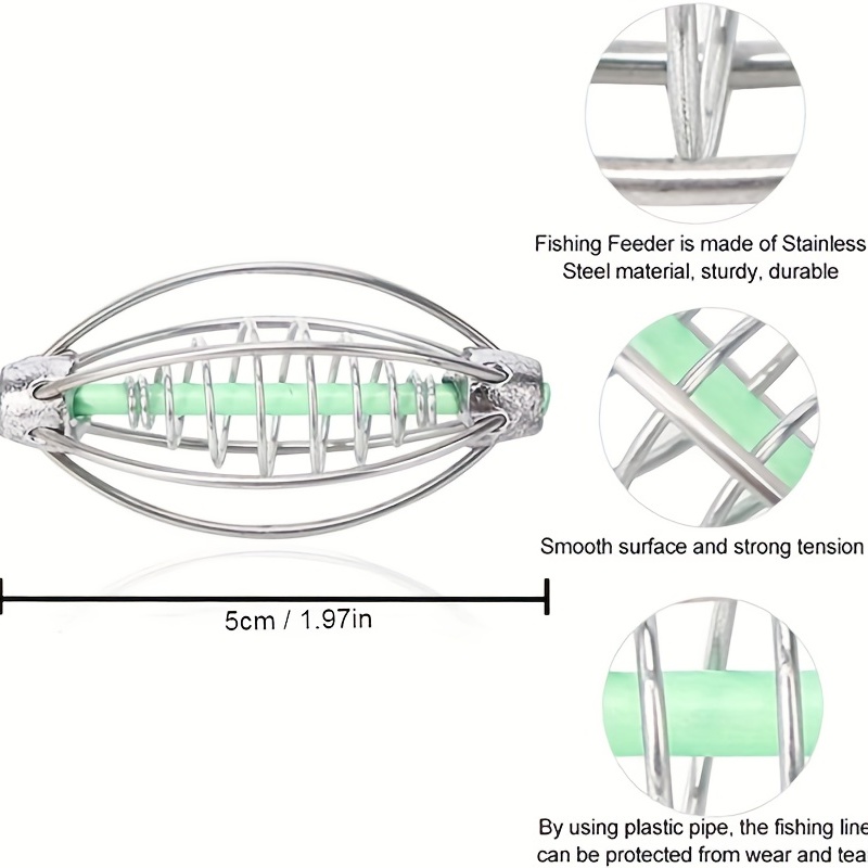 Fishing Feeder Swim Feeders Spring Lead Sinker 5cm 6cm 7cm