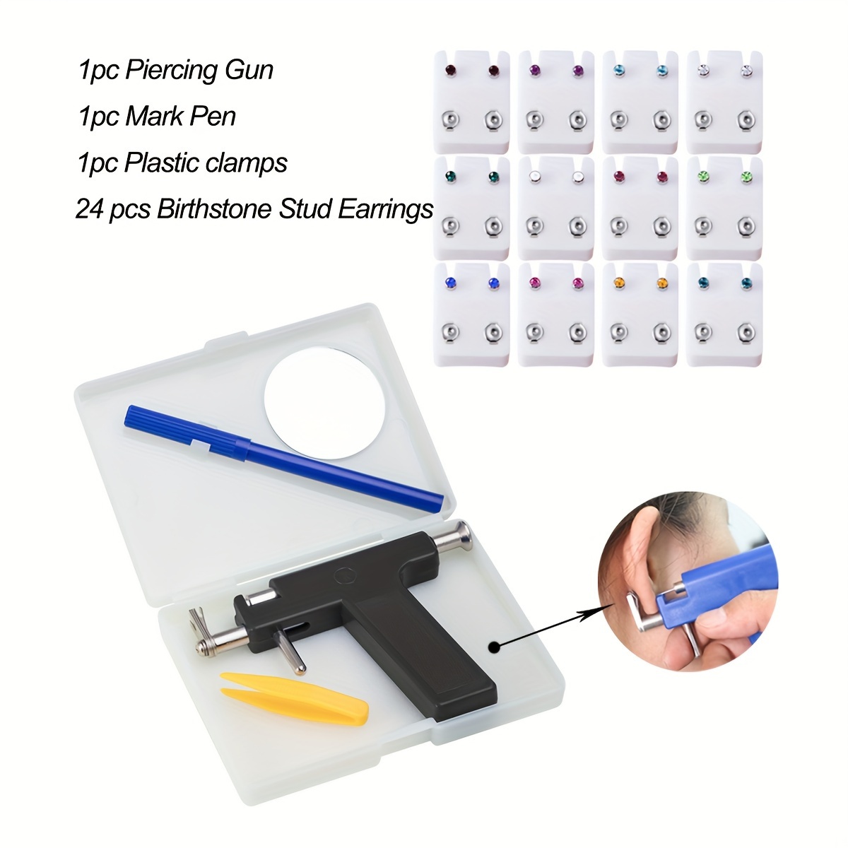 Professional Ear Piercing Gun Tools Professional Safety - Temu