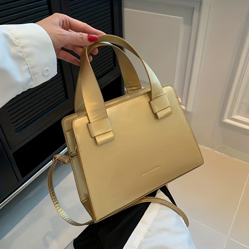 Minimalist Solid Square Bag All Match Satchel Bag